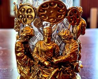 Cast brass, glass holder. Surgeons edition. $400. 