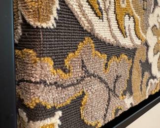 SOLD Close up; Large Textured Upholstery Framed  47.75x49.75