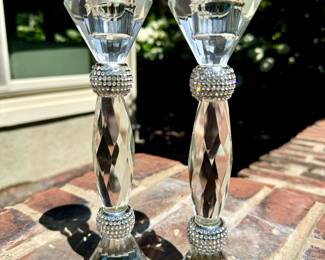 SOLD - Pair of Newgrange candlesticks 