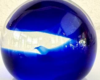  Artist Signed Murano Paper Weight $120