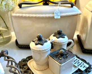 SOLD Barcelona bread box on front gate $179- yours for