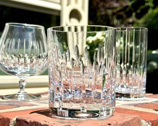 SOLD-There are three sets of each style glass! 