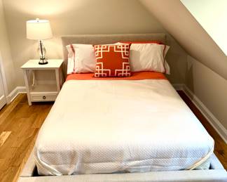 SOLD Full Fabric Platform Bed by Restoration Hardware-SOLD (includes Mattress)