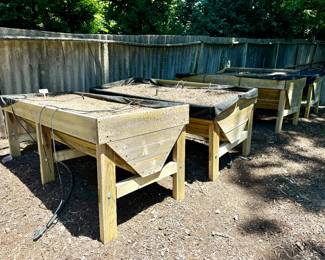 4 avail! Trough-style raised garden beds, Dirt included : ) You move - $240 - 73x30x30 