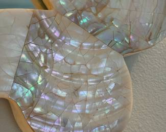 SOLD Made Goods Mabel mirror made with Kabibe Shell (retails for $2500) - 30x40