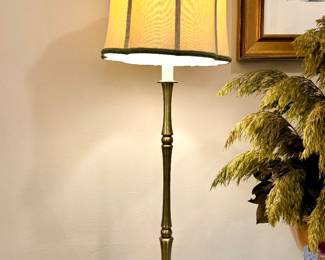 SOLD Brass Finish Buffet Lamp with Scalloped Shades from Wildwood Lamps (2 available)