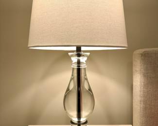 SOLD TWO Avail! Pottery Barn Glass Accent Lamp - 