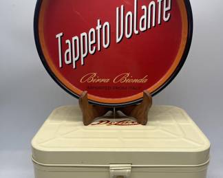 Collin Street Bakery Metal Bread Box, and Metal Tappeto Volante Bar Tray