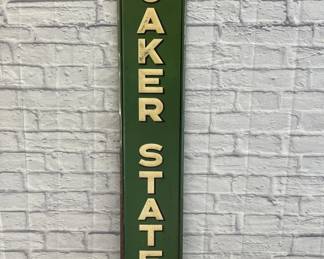 Vintage Original Embossed Quaker State Motor Oil