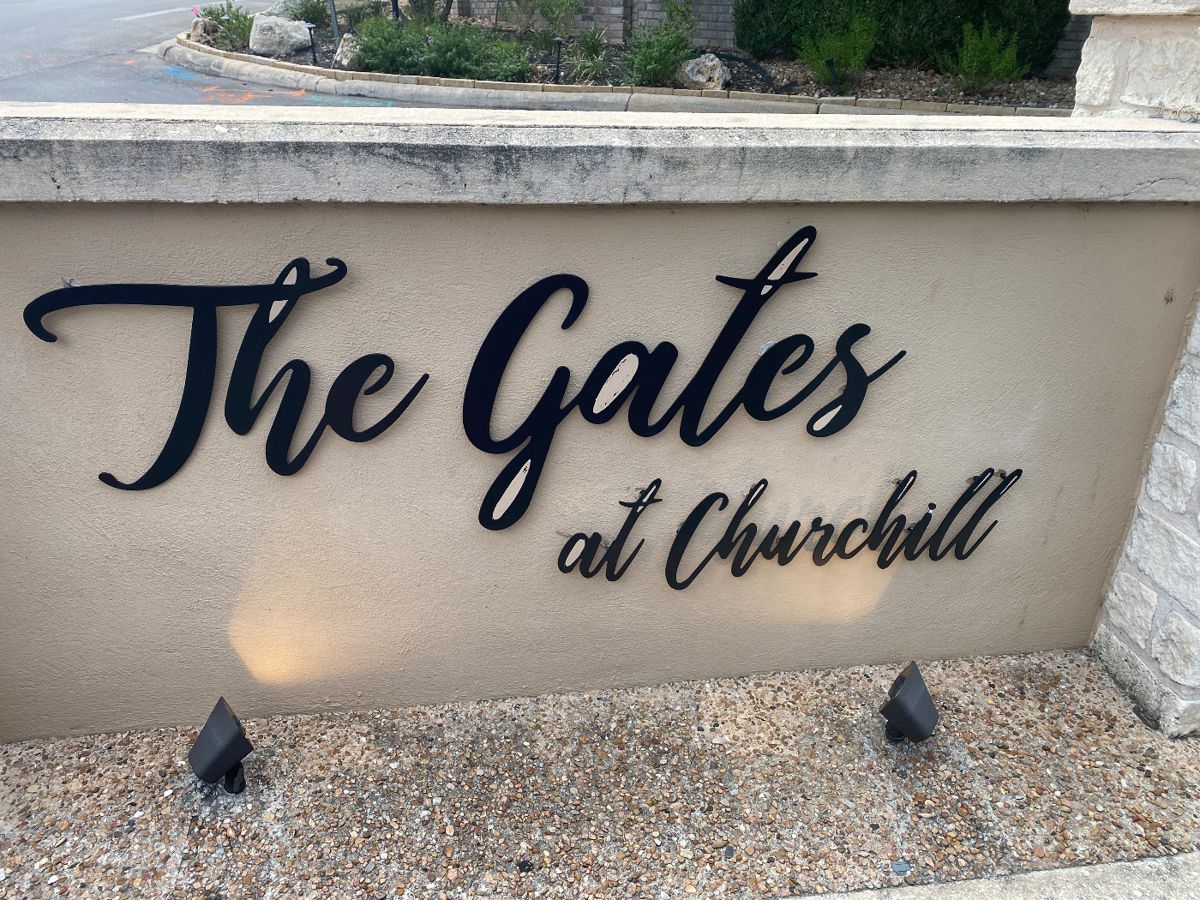Entrance to the Gated Community just off Churchill Estates Blvd.