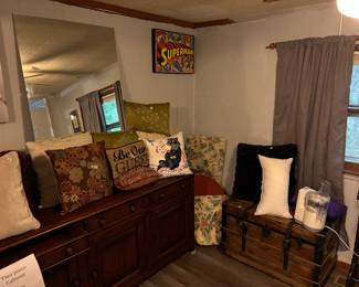 Pillows some with down inserts