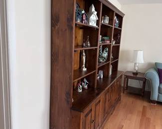 Three (3) Solid Wood Bookcase Cabiners - 3 separate identical pieces.  