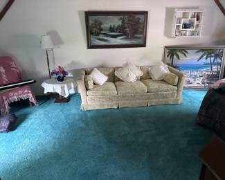 Vintage tuxedo sofa 