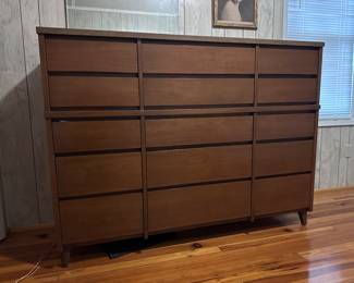 MCM Stanley Chest of Drawers with laminate top and 15 drawers.  