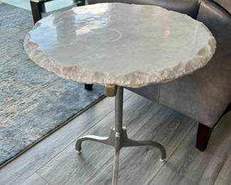 Stone top accent table
