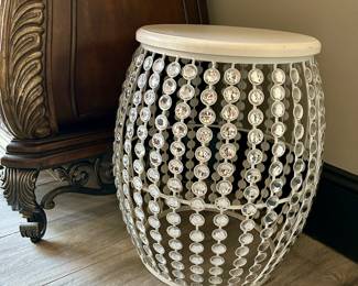 Jeweled accent table/bench