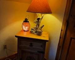 Unique Lamps with leather shade, salt block night lamp