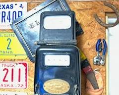 Vintage meter boxes