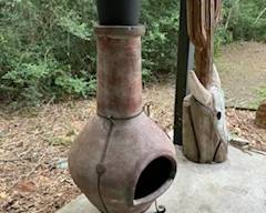 Wooden Art & Chiminea