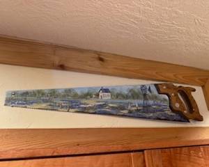 Hand painted saw