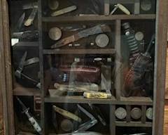 Knife   collection shadow box