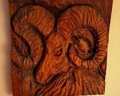 Carved wooden art