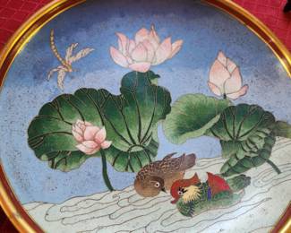Cloisonne Art plate