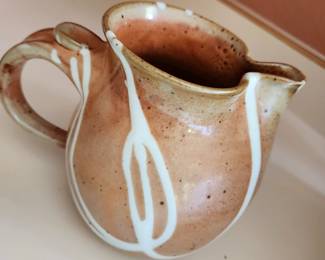 Lots of Handmade Pottery - Signed Pitcher