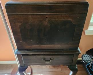 A wonderful Henkel-Harris Mahogany Queen Anne Fall Front Silver Chest - store your Sterling Silver in one of the best chests available. 