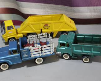 Structo toy metal trucks