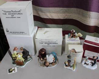 Norman Rockwell Adventures of Huckleberry Finn, Tom Sawyer, etc