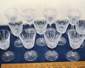 Waterford Lismore 12 small wines, as one set