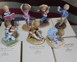 Lenox Days of the Week children (sold as complete set)