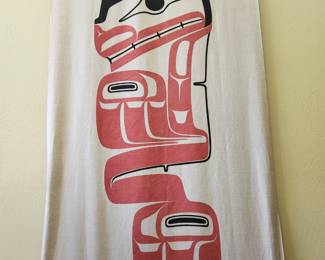 Robert Charles Davidson - Silkscreen on Linen - 1978 - 'Grizzly Bear' - Highly Collectible