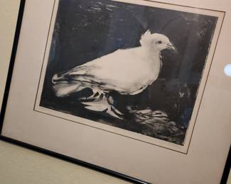 Pablo Picasso Lithograph pencil signed by the Artist- 'Dove' 1949
