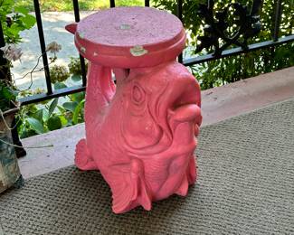 Pink stool fish 