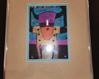 George Littlechild "Dancing Buffalo series 2, lithograph