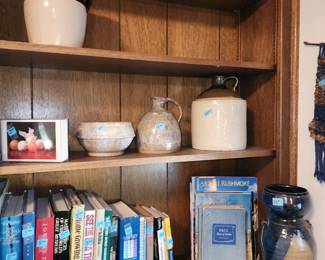 Pottery and books