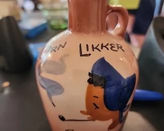 Corn Likker small pottery jug