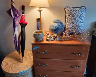 Small dresser and a basket