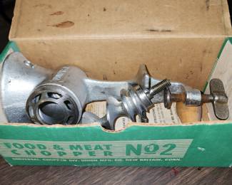 Antique food and meat chopper number 2