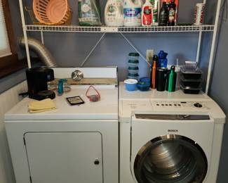 Bosch washer and Amana dryer
