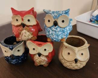 Vintage owls sold separately