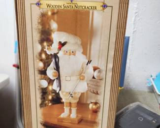 Wooden santa nutcracker