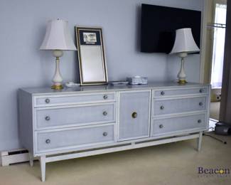 Painted triple dresser