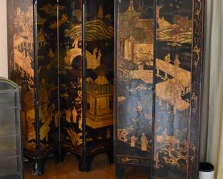 2-piece lacquer paneled screen