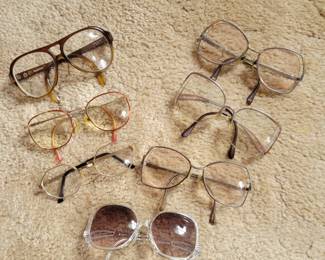60s 70s Eyes Glasses .These Are All Perscription Glasses 