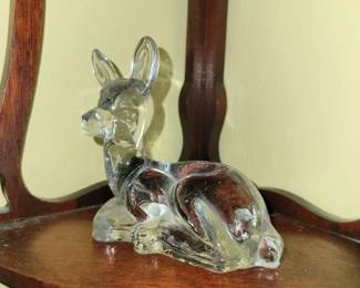 Glass Deer Paperweight 