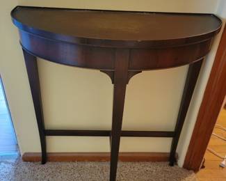 Vintage Half Moon Table 
