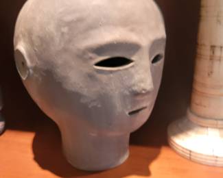 Vintage Haniwa Clay Head ( Reproduction? ) 